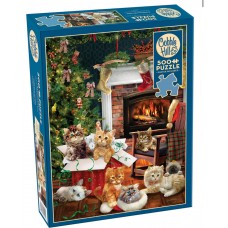Cobble Hill Jigsaw Puzzle: Christmas Kittens 500 pc